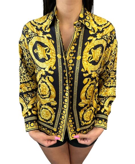 gianni versace vintage silk shirt|Gianni Versace long sleeve.